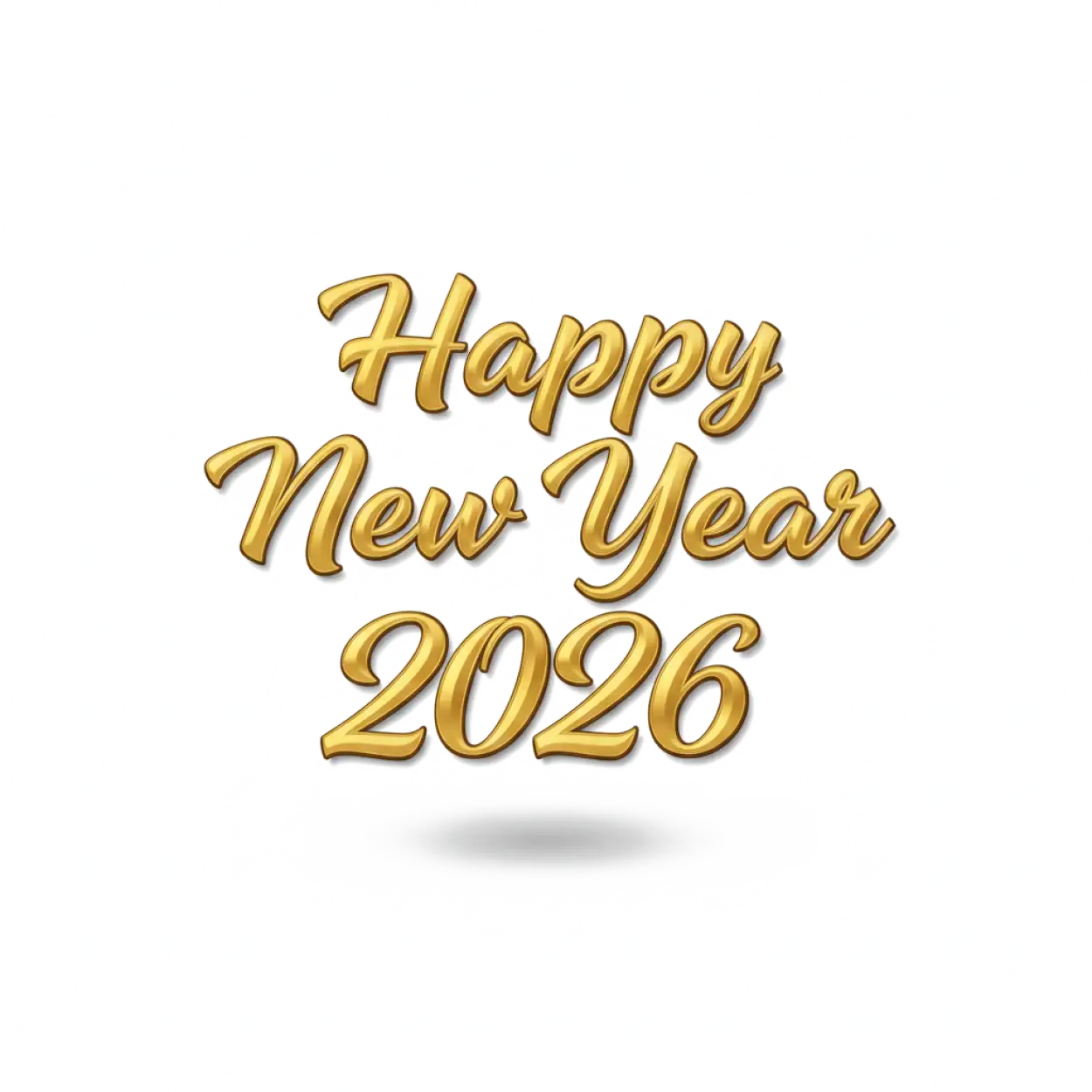 happy new year 2026 png lettering