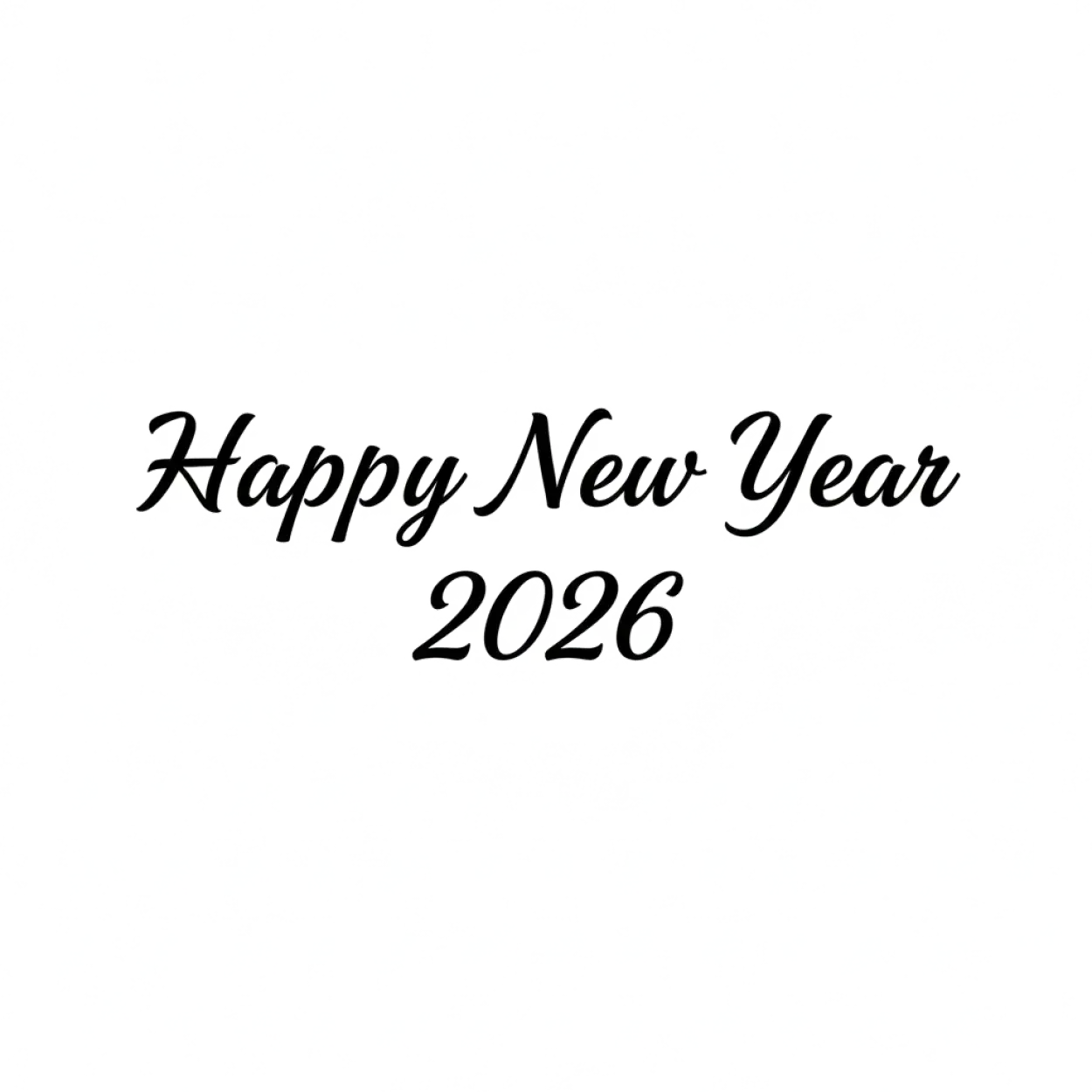 happy new year 2026 png logo style