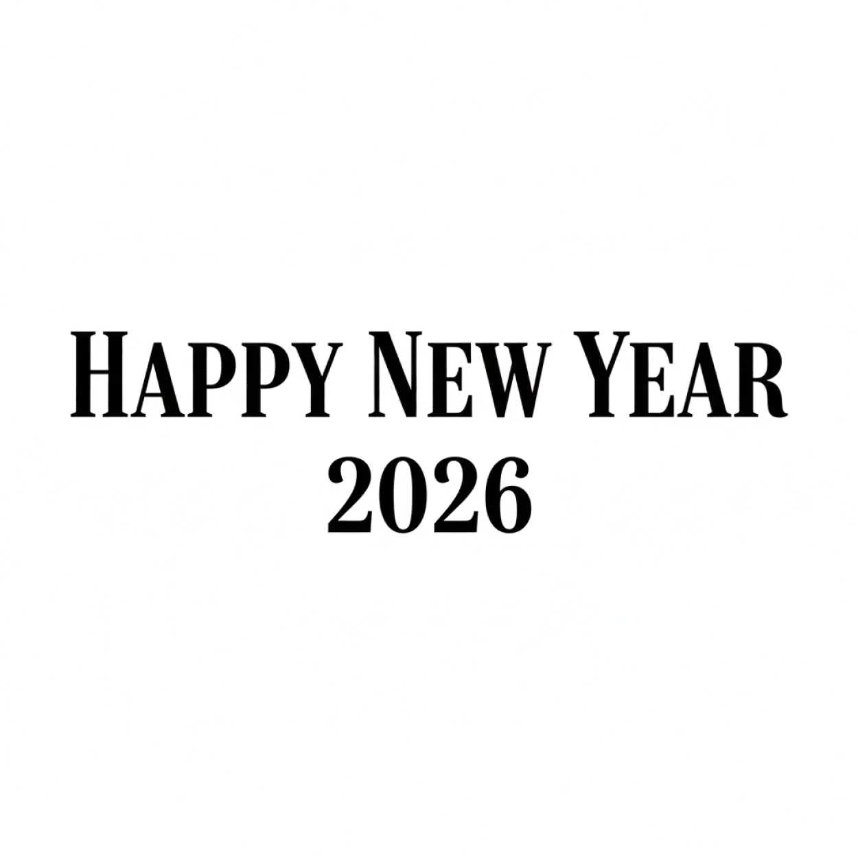 happy new year 2026 png modern calligraphy