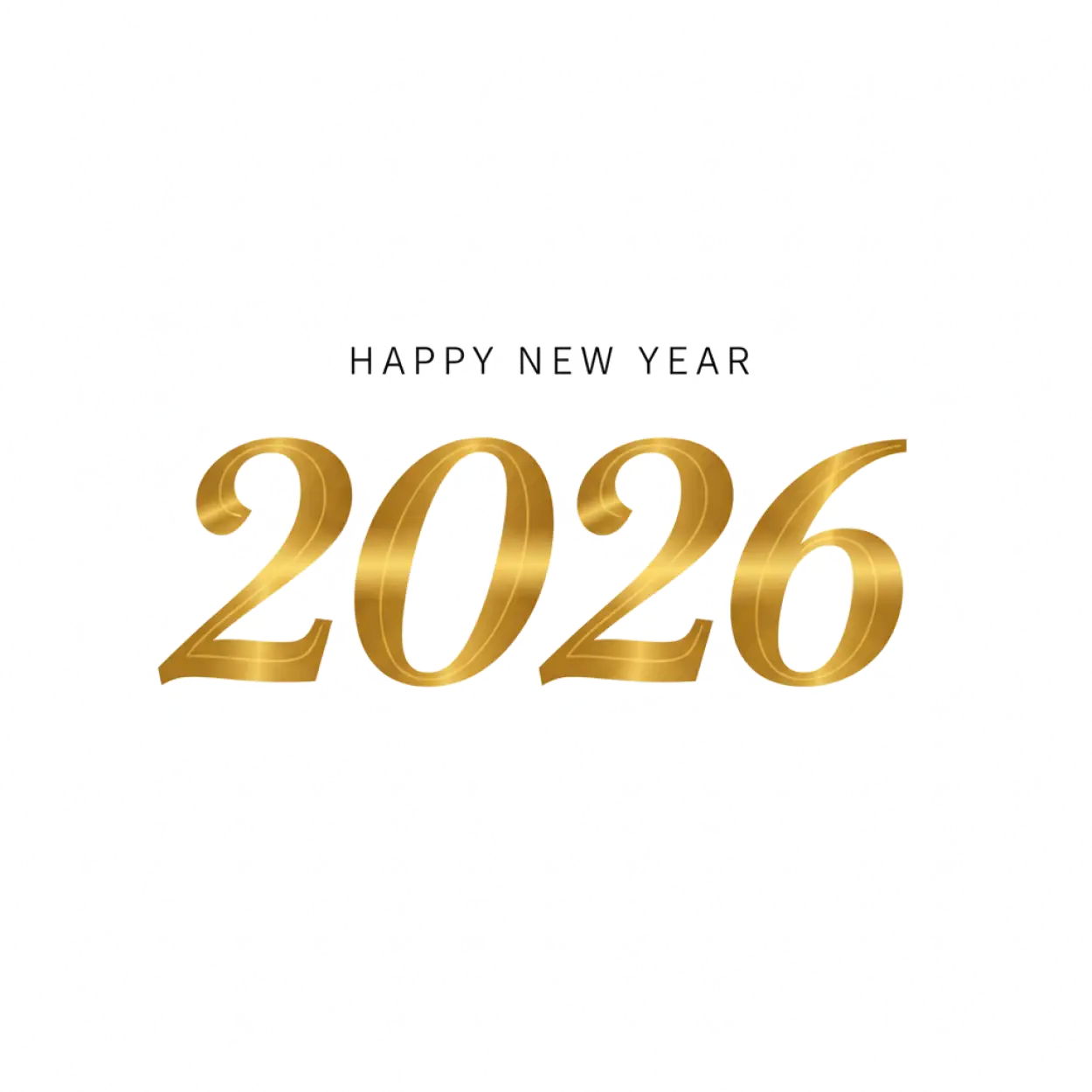 happy new year 2026 png simple design