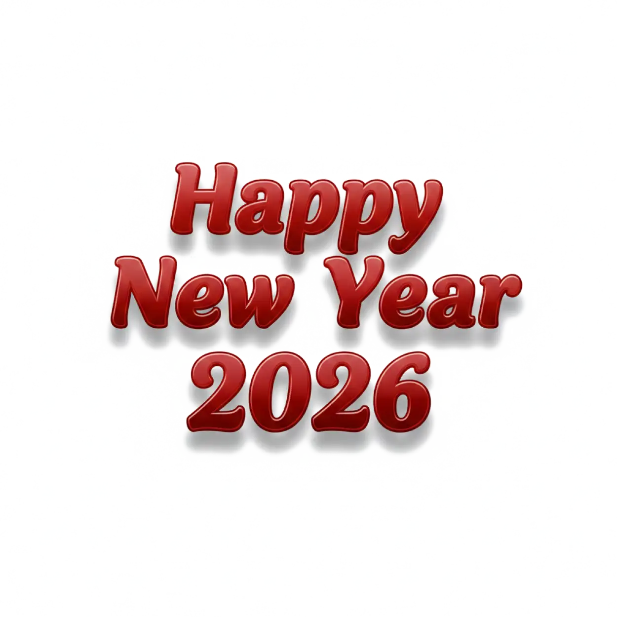 happy new year 2026 png text bold calligraphy