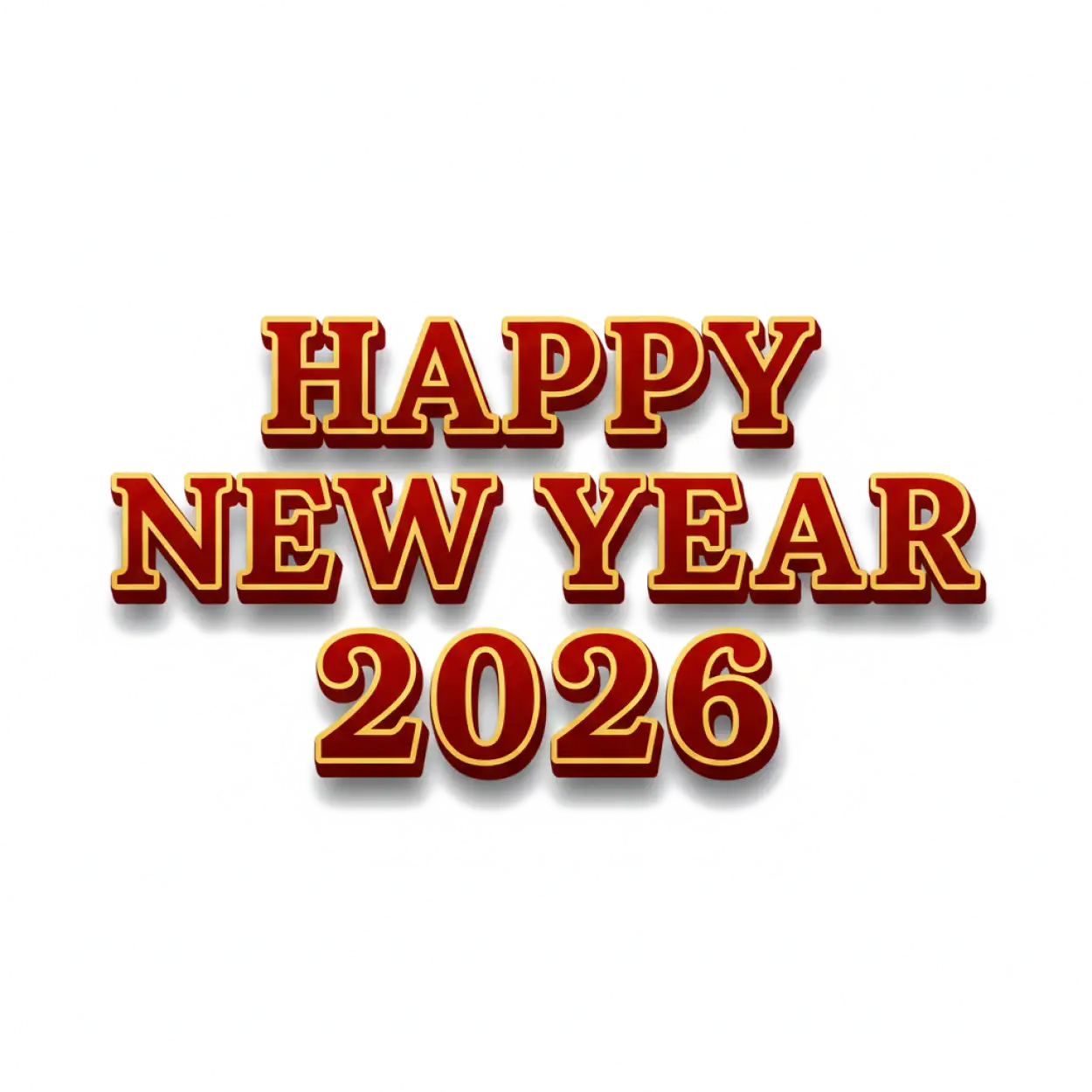 happy new year 2026 png text brush lettering