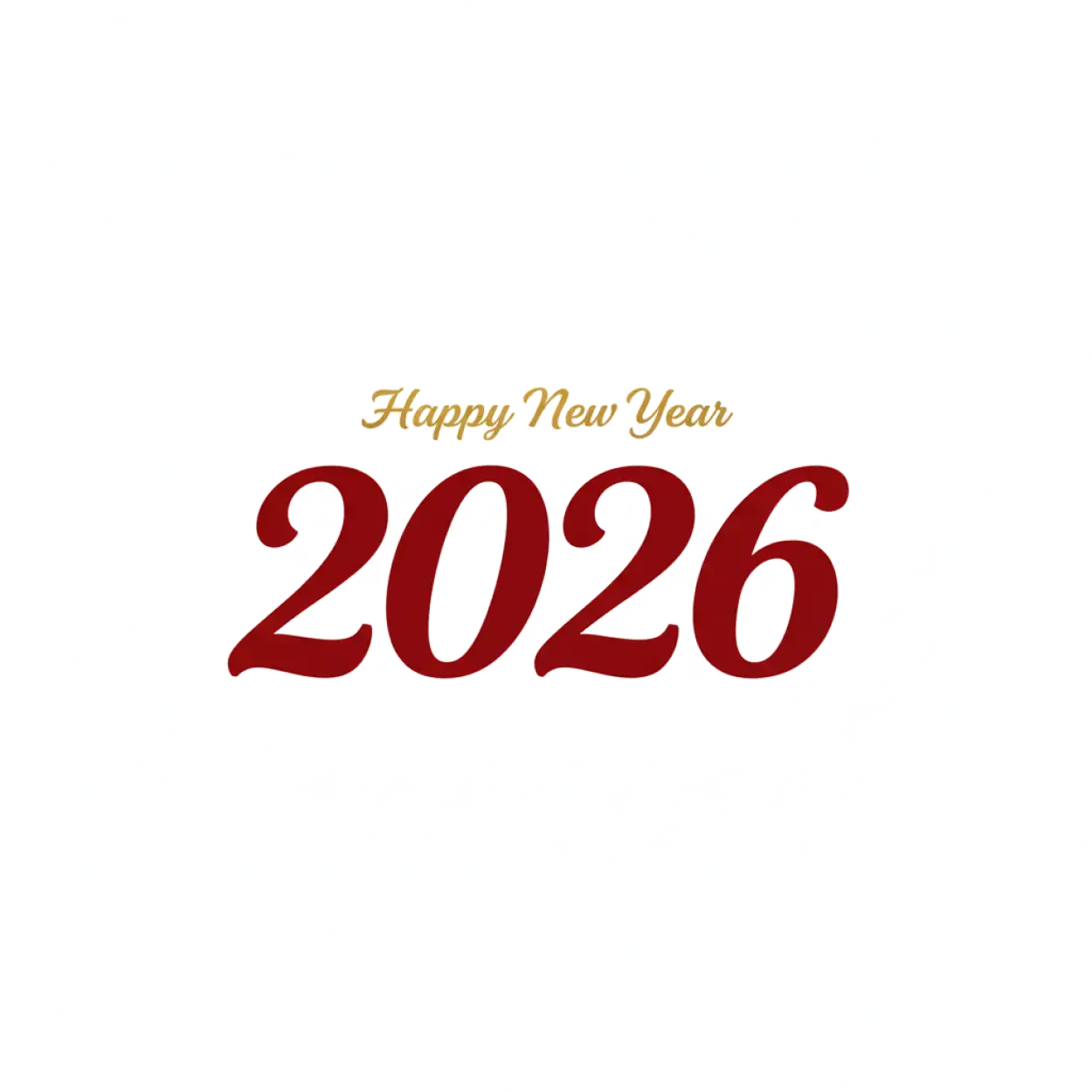 happy new year 2026 png text calligraphy
