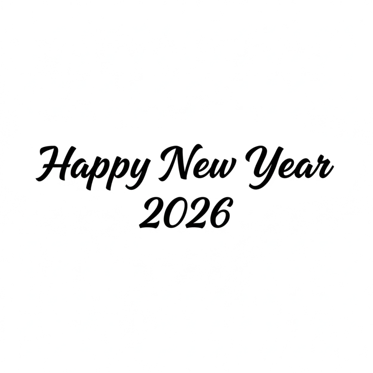 happy new year 2026 png text for banner design