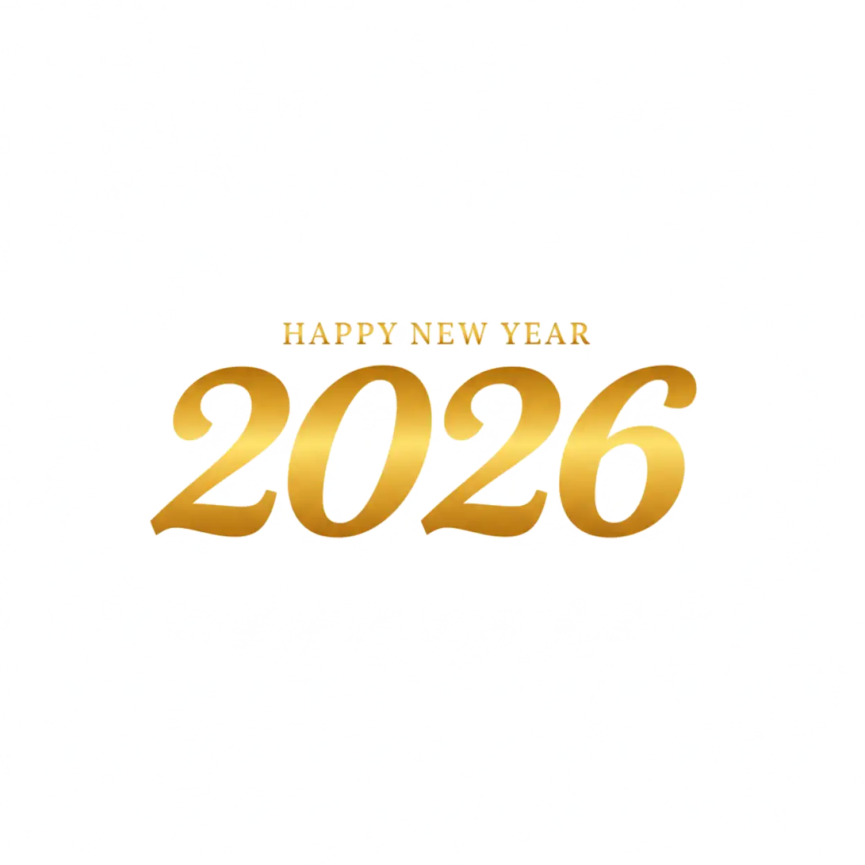 happy new year 2026 png text luxury style