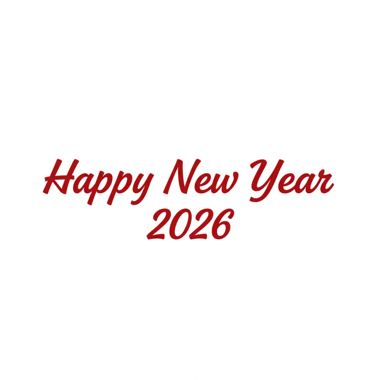 happy new year 2026 png text no watermark