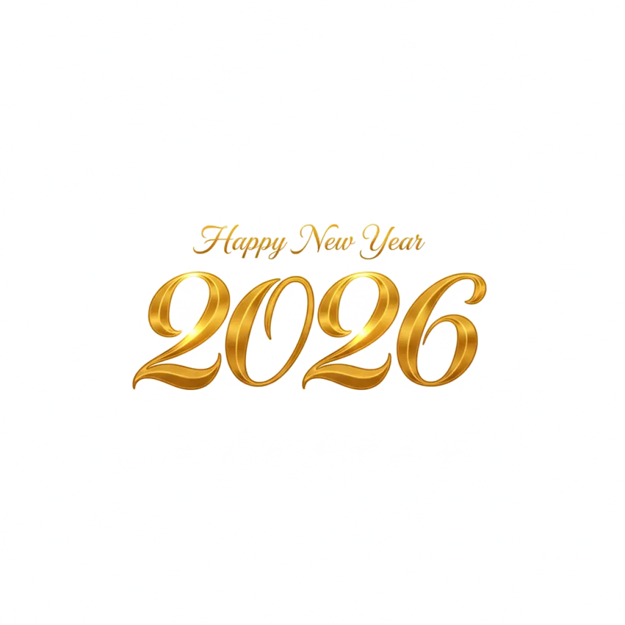 happy new year 2026 png text transparent