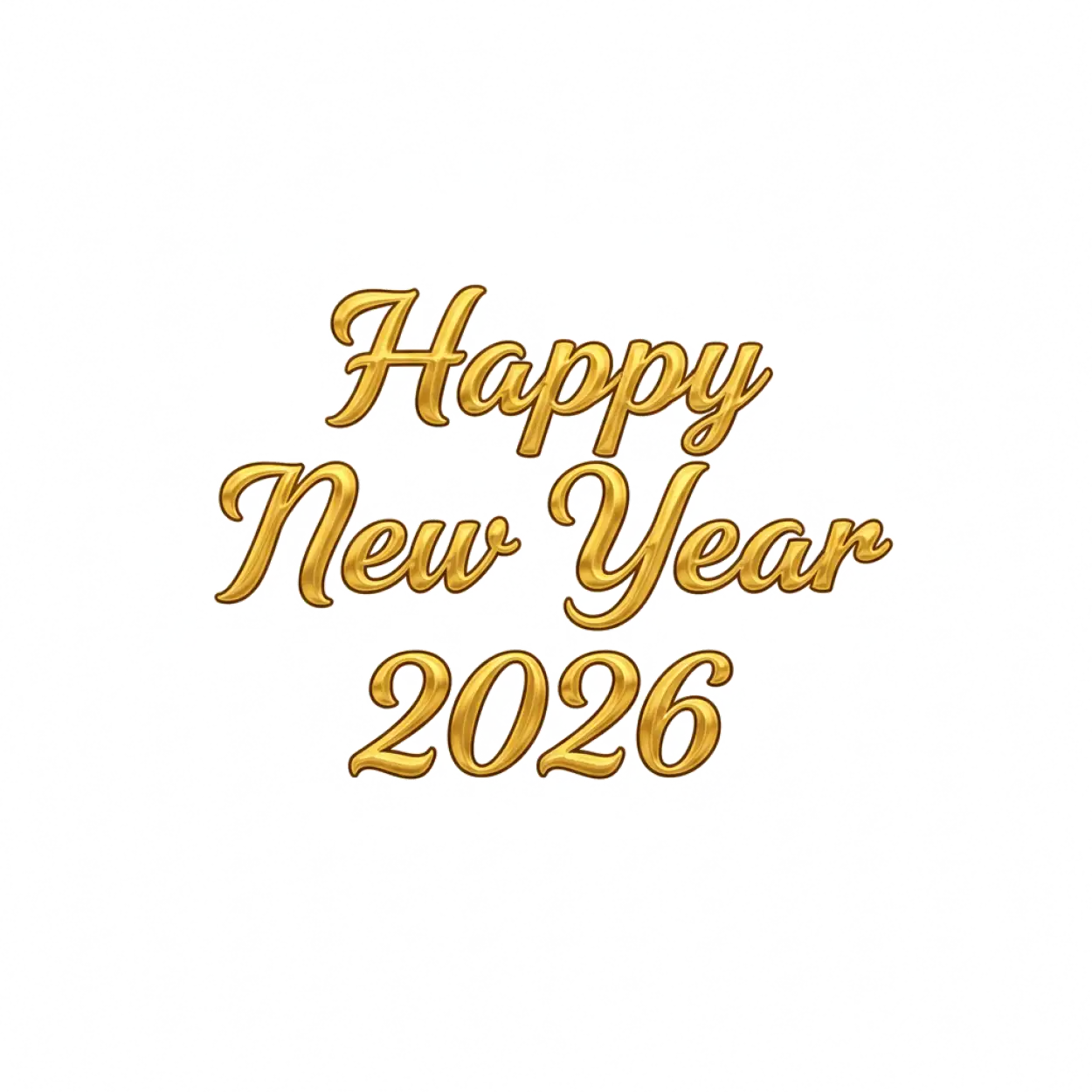 happy new year 2026 png transparent text
