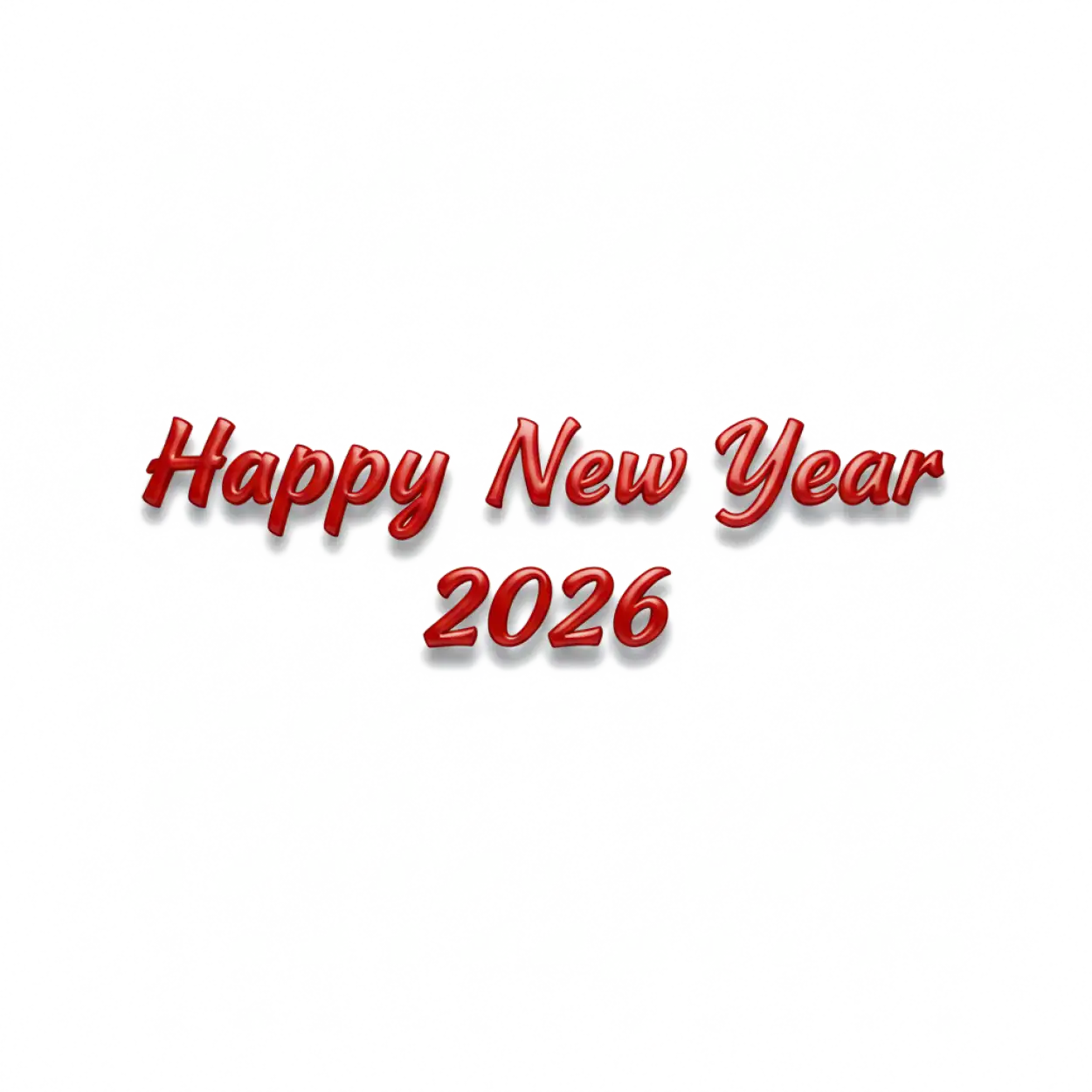 happy new year 2026 png typography design
