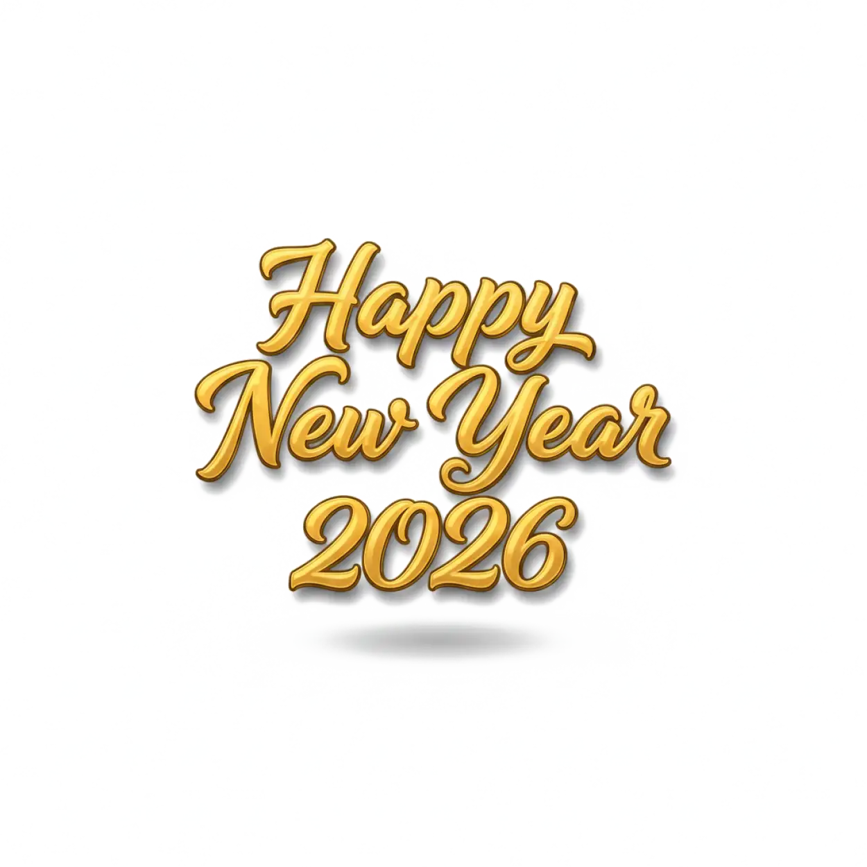 happy new year 2026 premium png