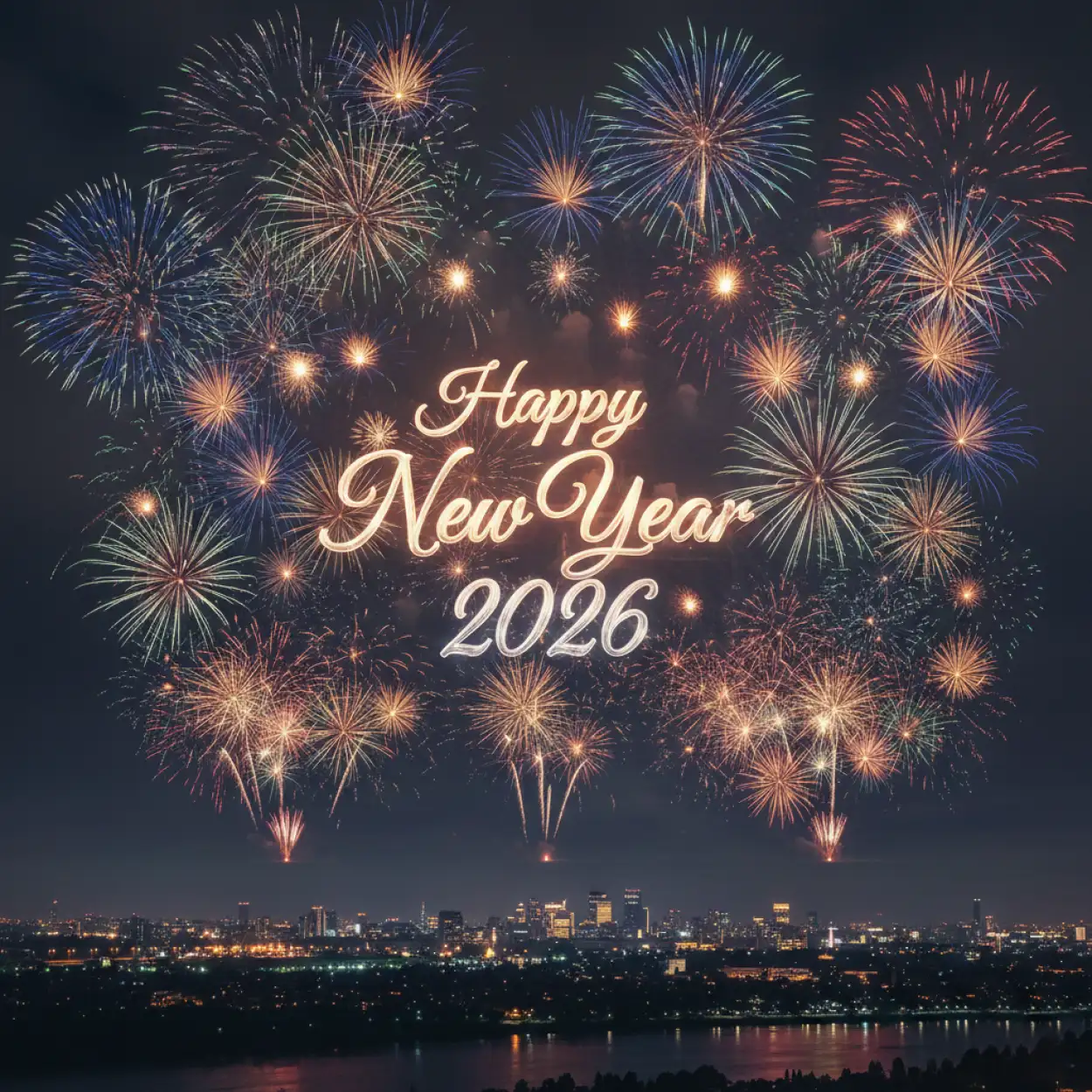 happy new year 2026 reel background
