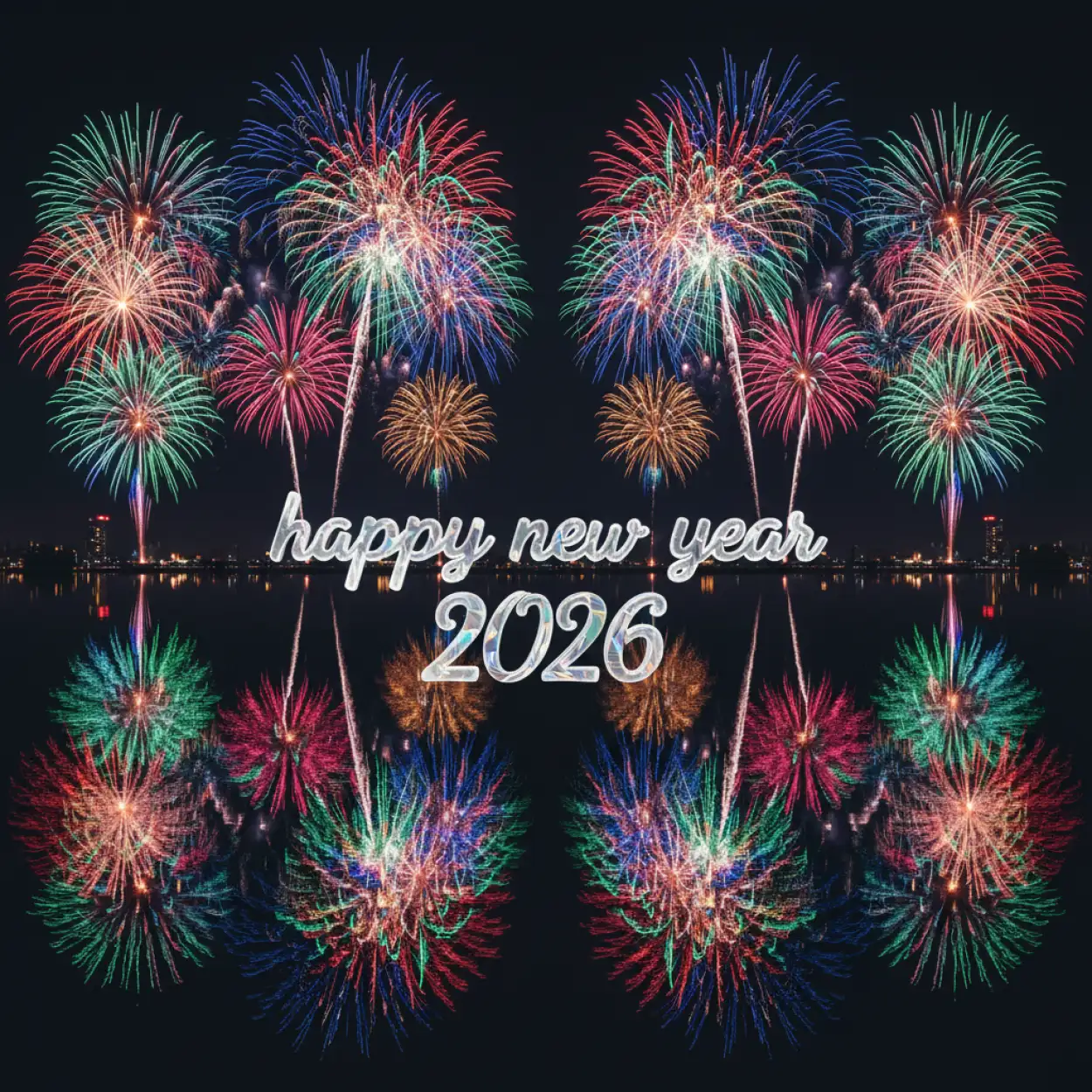 happy new year 2026 sparkles background