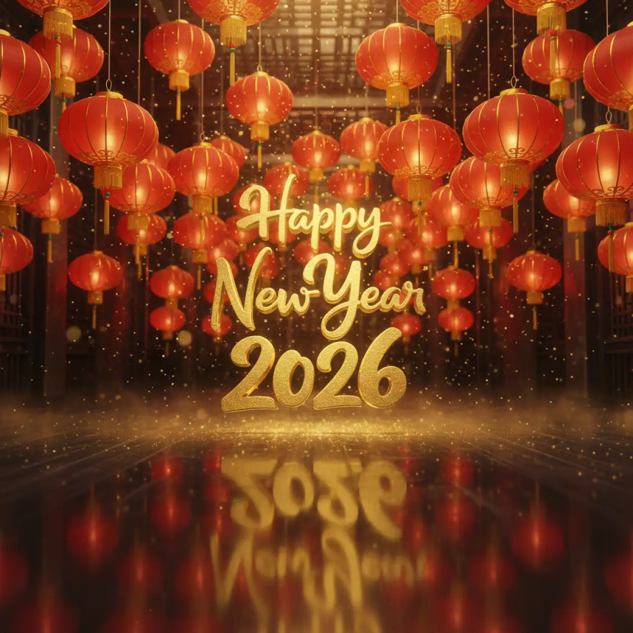 Free Download Happy New Year 2026 Stylish Greeting Banner - High Quality Happy New Year 2026 Background