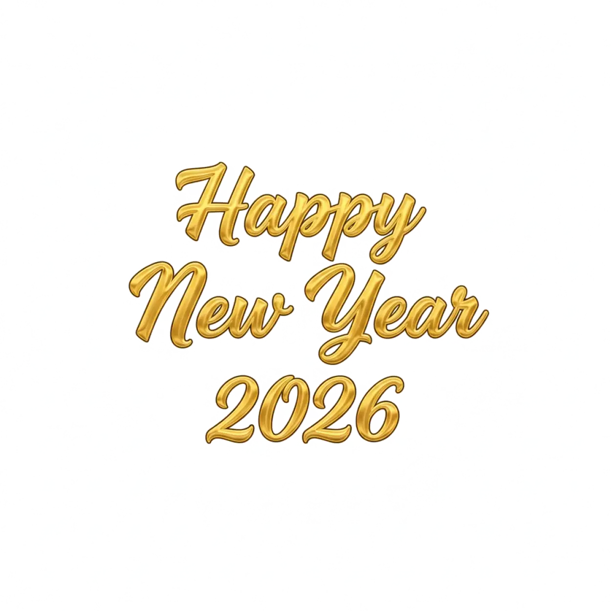 happy new year 2026 text png