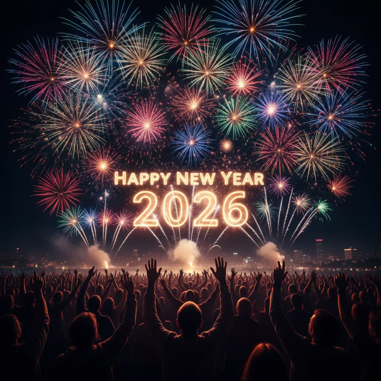 happy new year 2026 wishes design