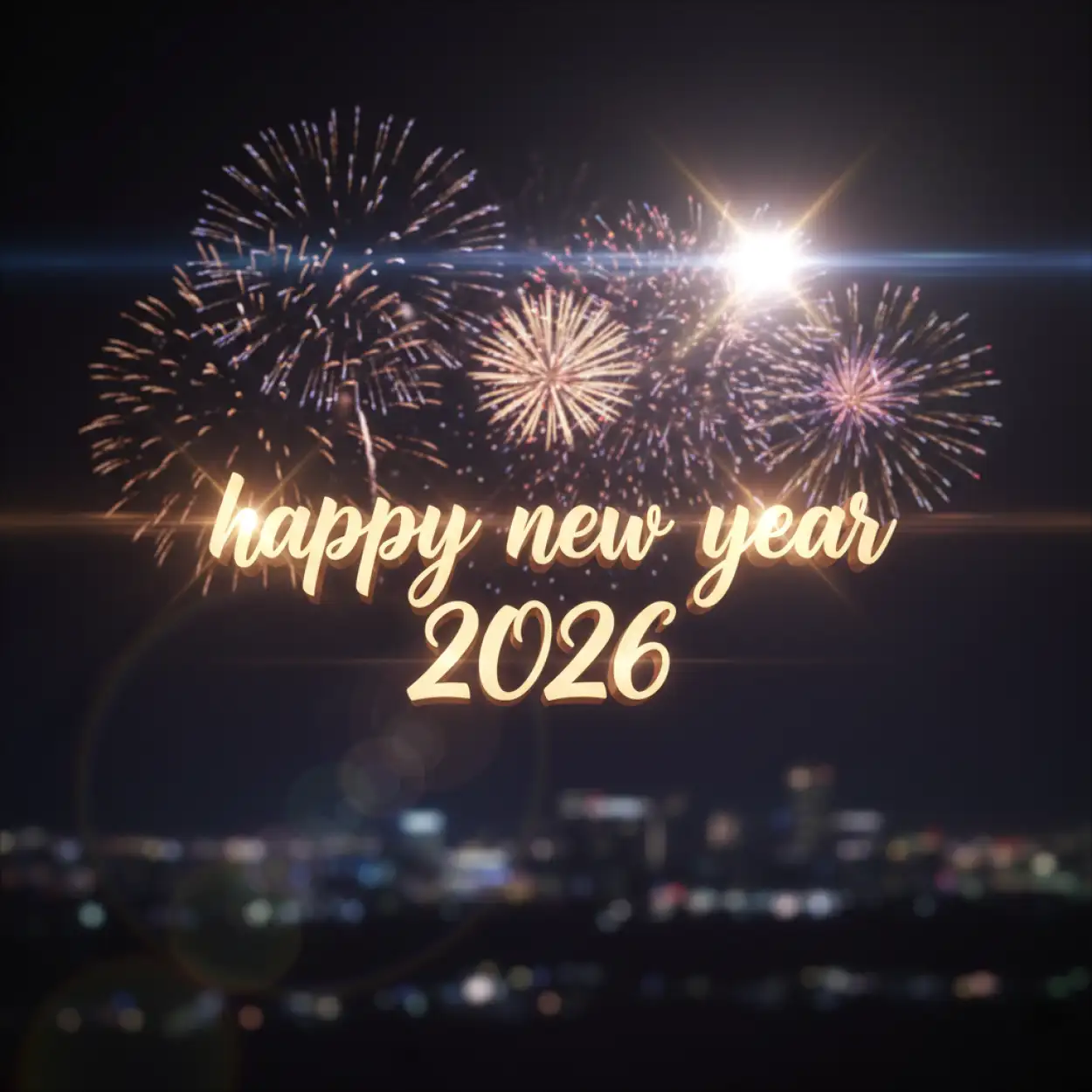 happy new year 2026 youtube thumbnail background