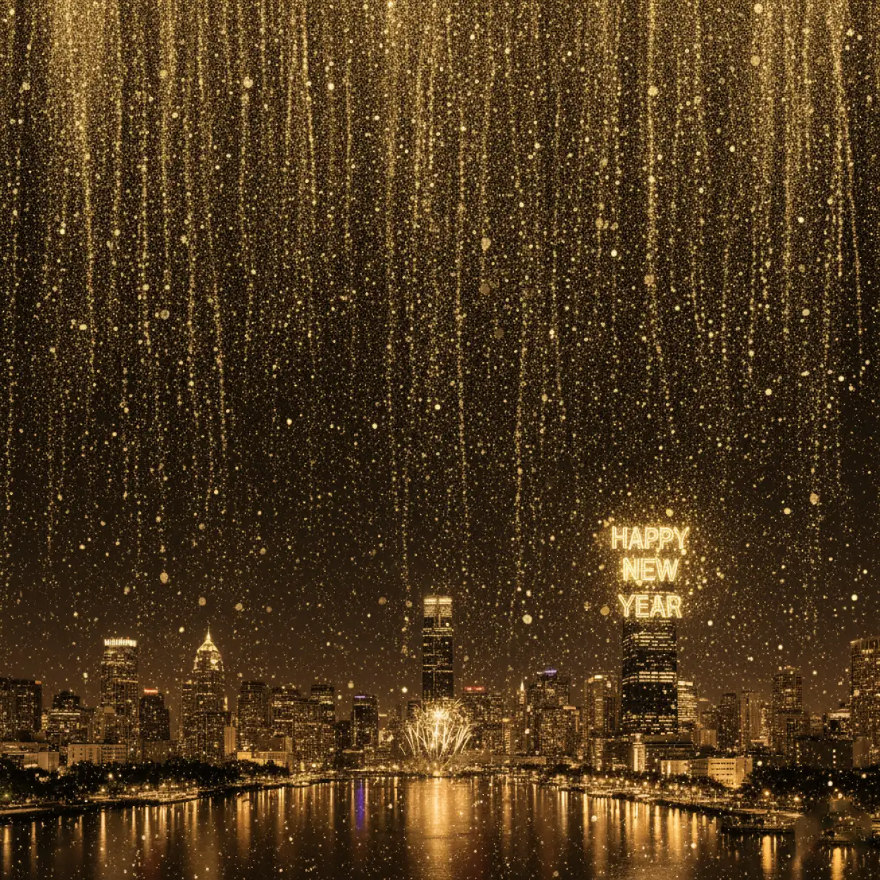 happy new year background celebration concept