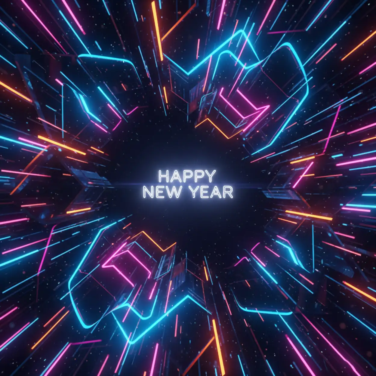 happy new year background cinematic style