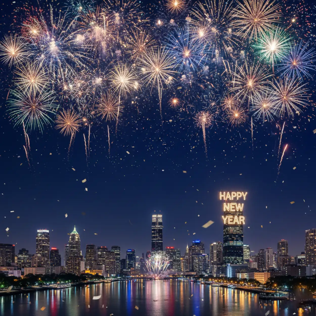 happy new year background glitter sparkle effect