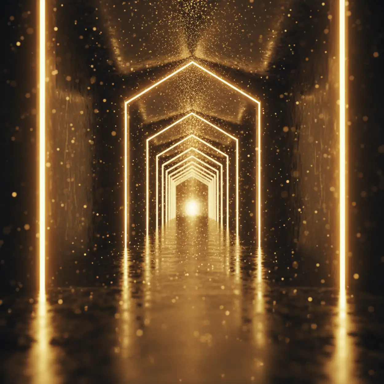 happy new year background midnight celebration