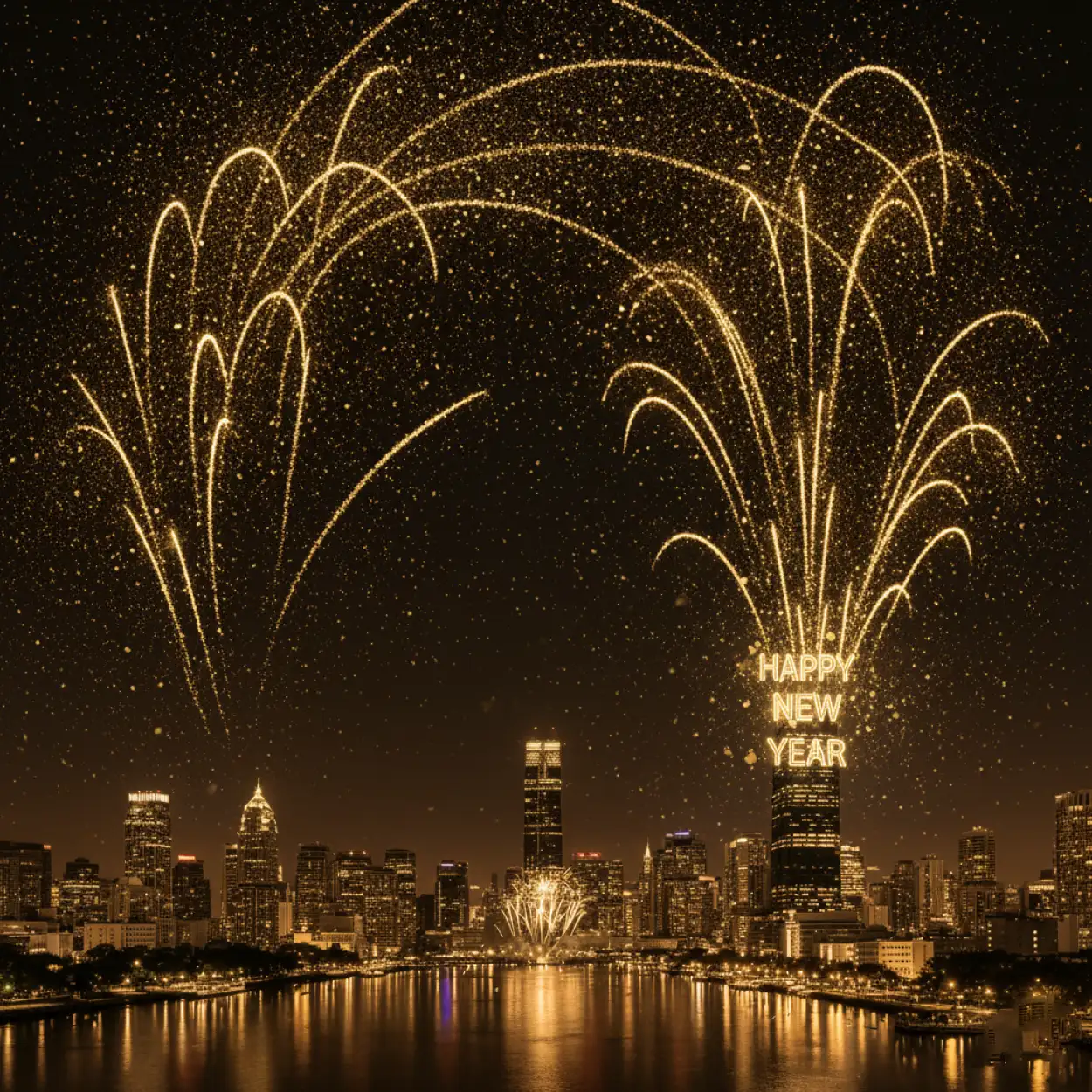 happy new year background modern gradient style