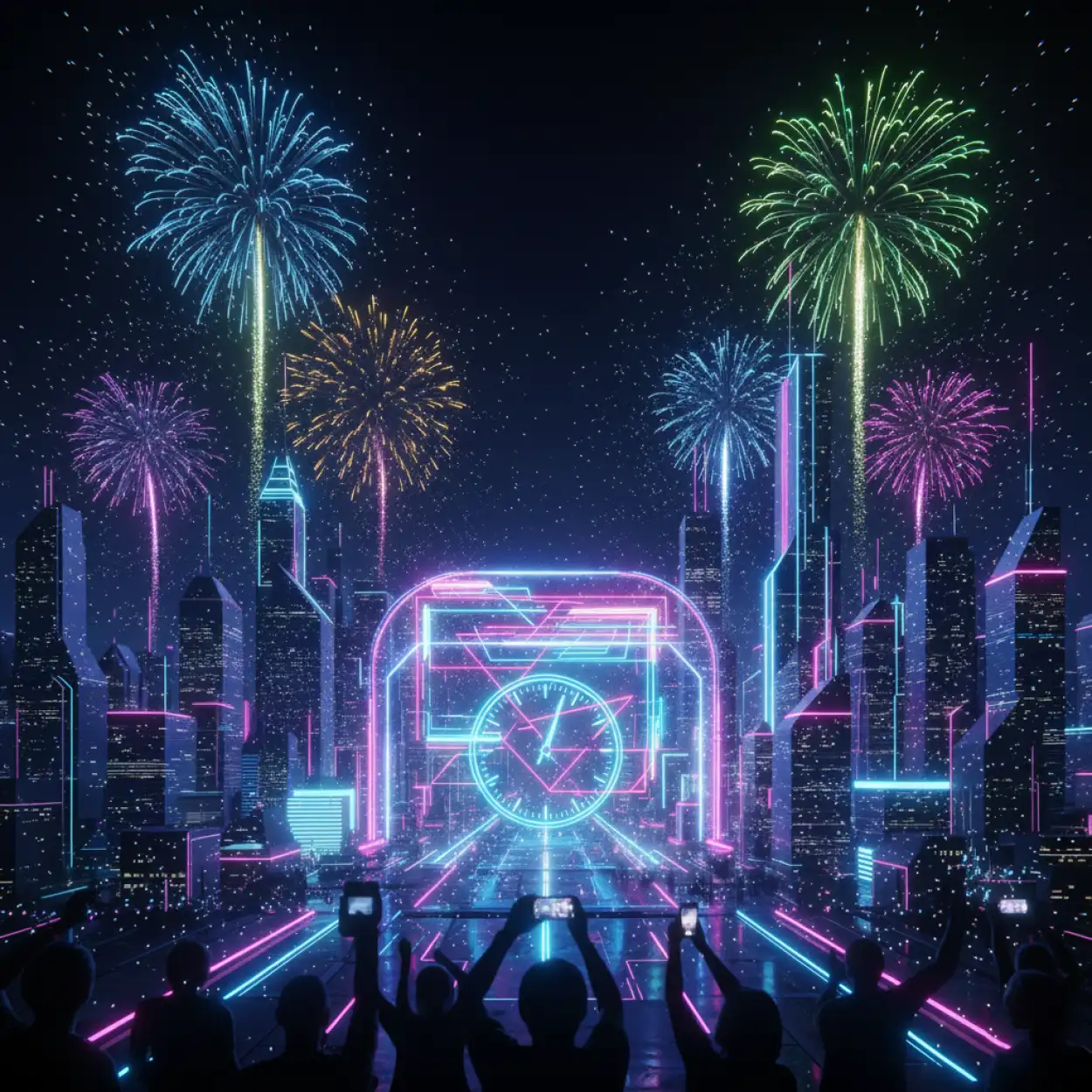 happy new year background professional design hd