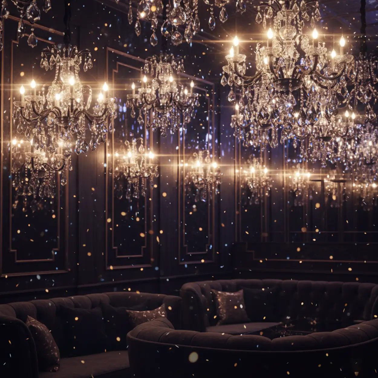 happy new year party background cinematic hdr