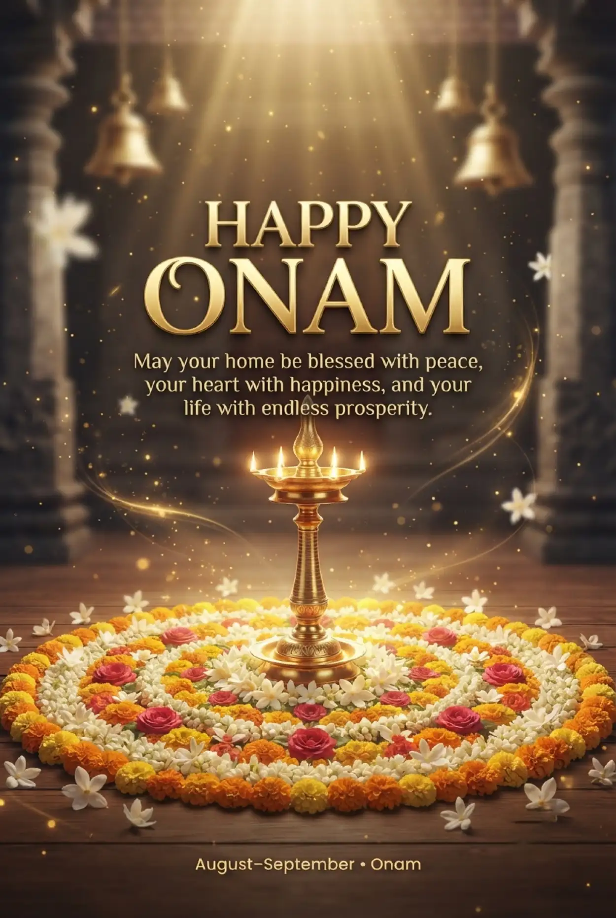 Free Download Happy Onam 2026 Blessing Messages - High Quality Happy Onam 2026 Image