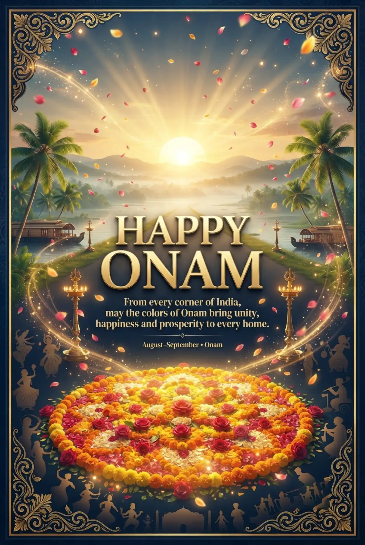 Free Download Happy Onam 2026 Festival Greeting - High Quality Happy Onam 2026 Image