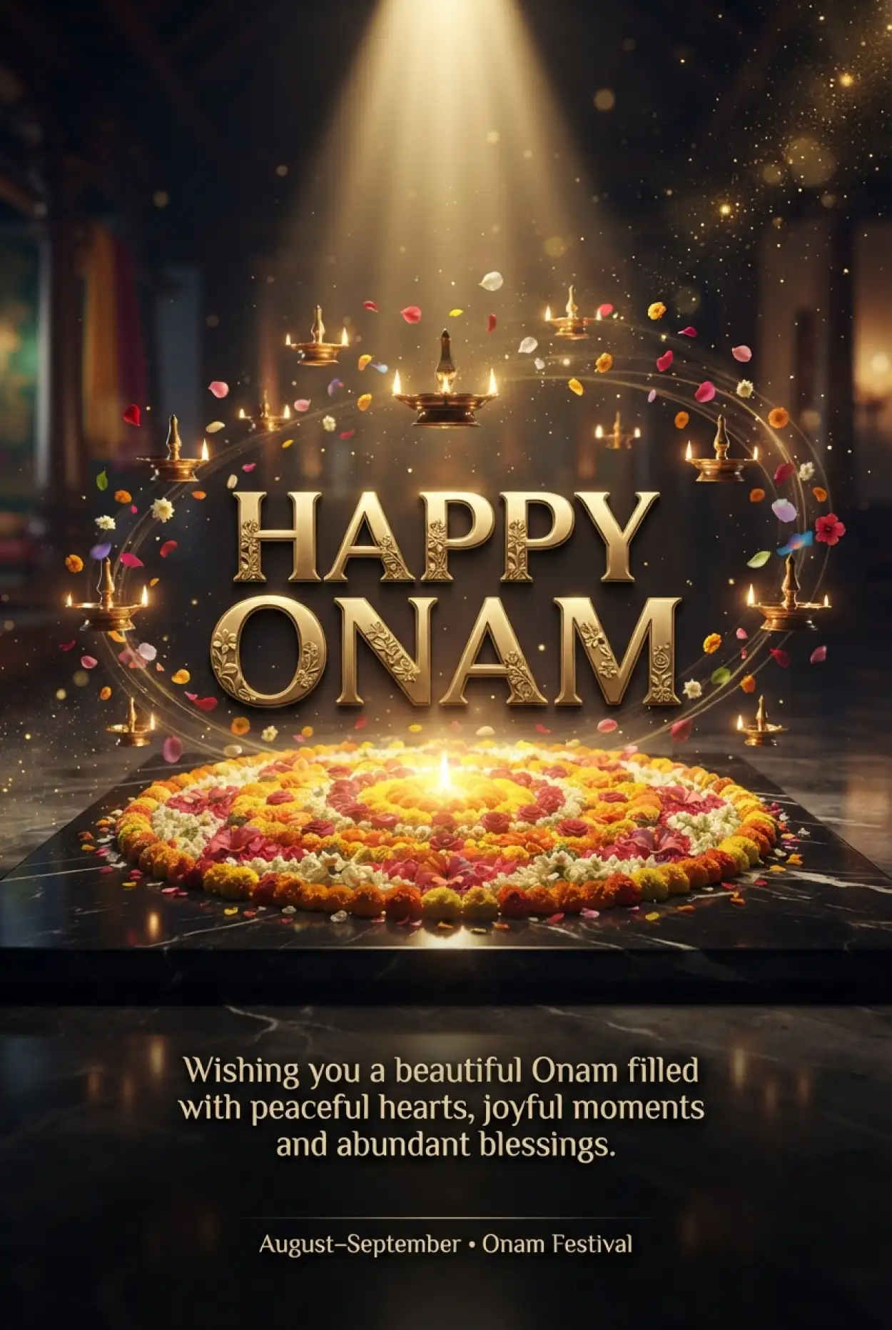Free Download Happy Onam 2026 Festive Status Messages - High Quality Happy Onam 2026 Image