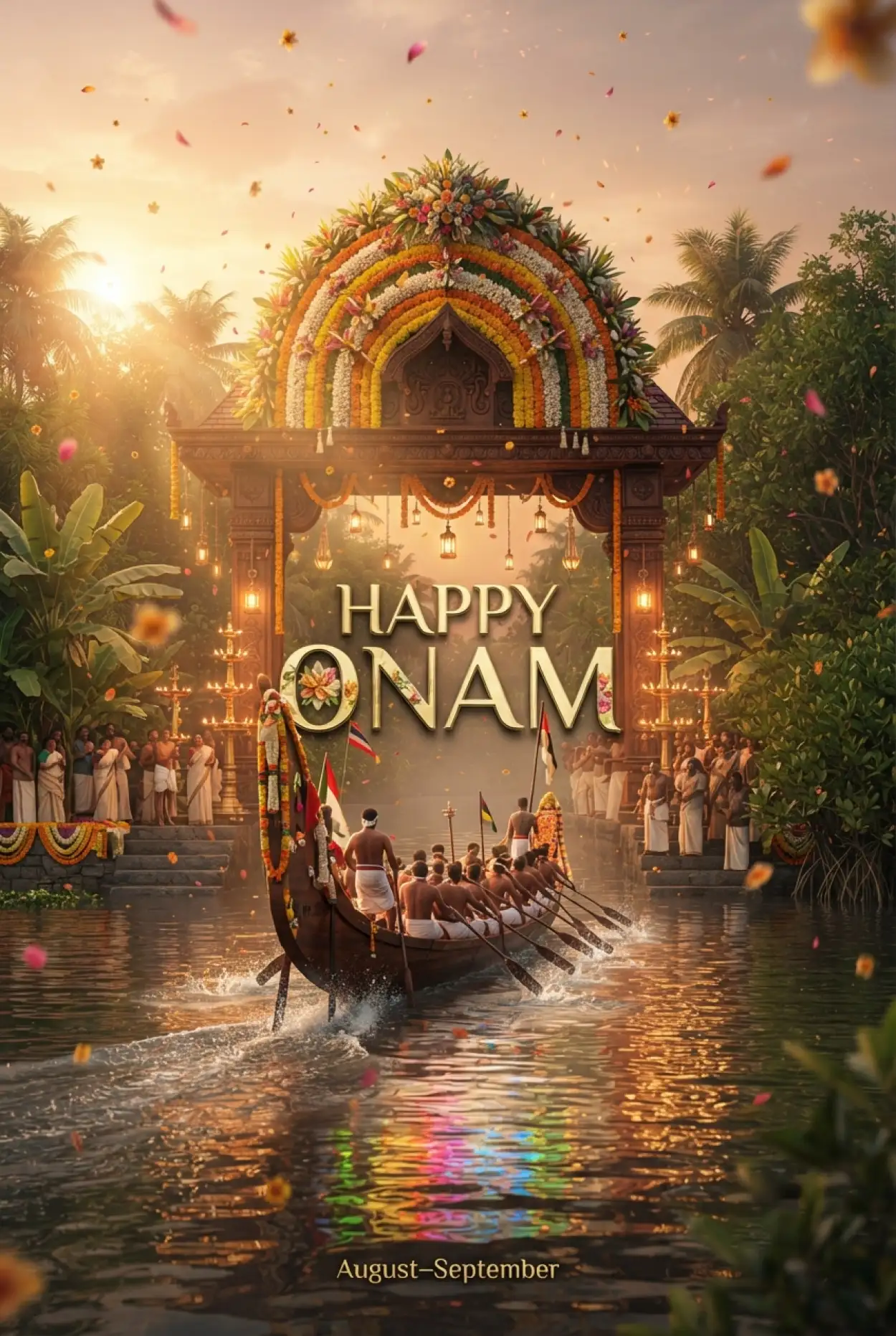 Free Download Happy Onam 2026 Kerala Festival - High Quality Happy Onam 2026 Image