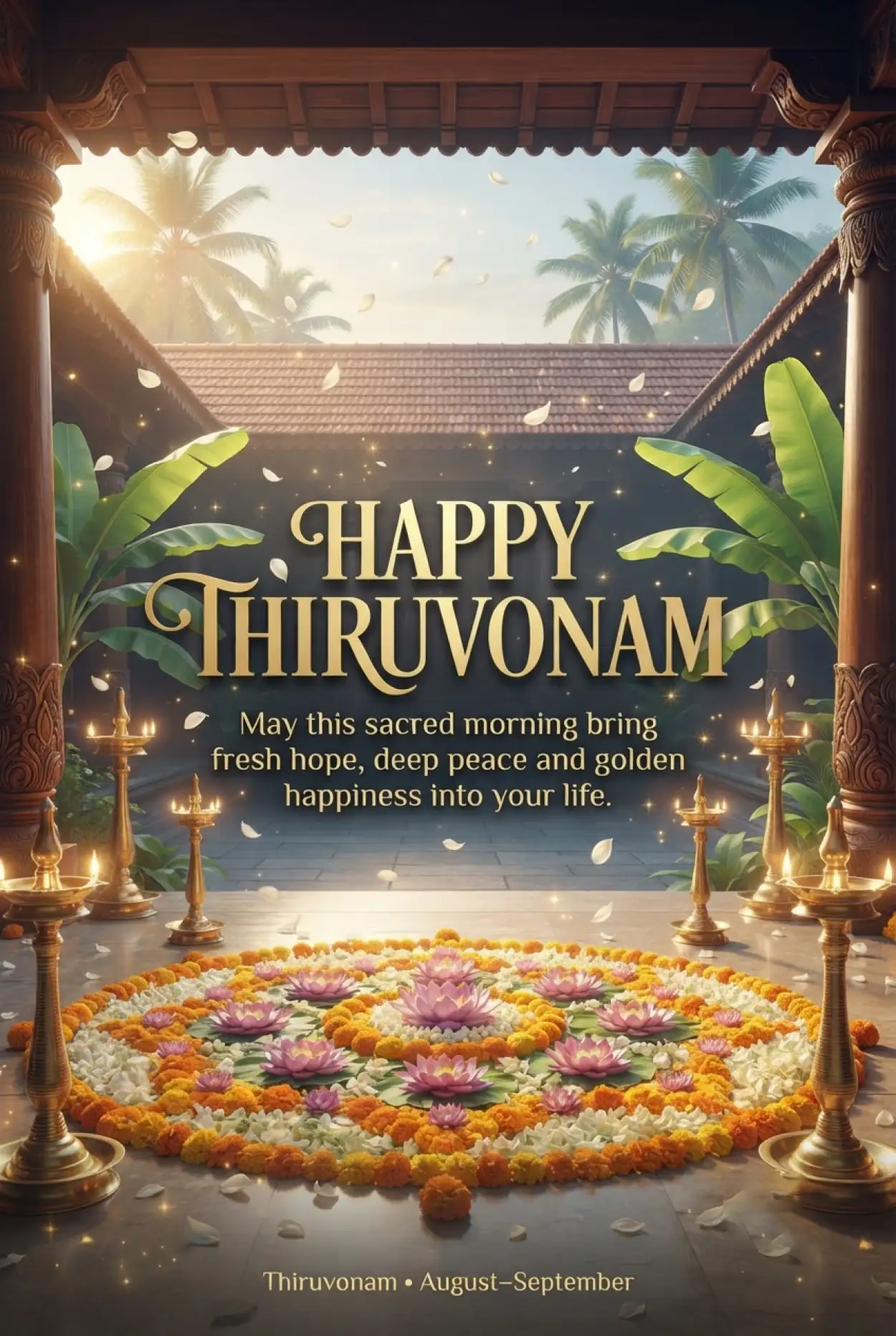 Free Download Happy Onam 2026 Special Thiruvonam Wishes - High Quality Happy Onam 2026 Image