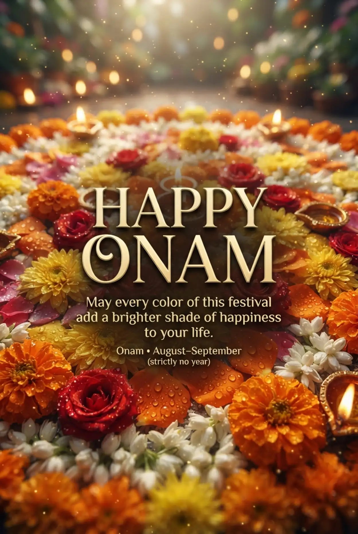 Free Download Happy Onam 2026 Warm Festival Greetings - High Quality Happy Onam 2026 Image