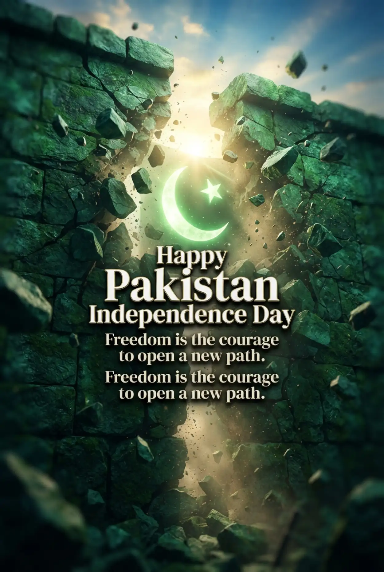 Free Download Happy Pakistan Independence Day 2026 Facebook Banner - High Quality Pakistan Independence Day 2026 Image