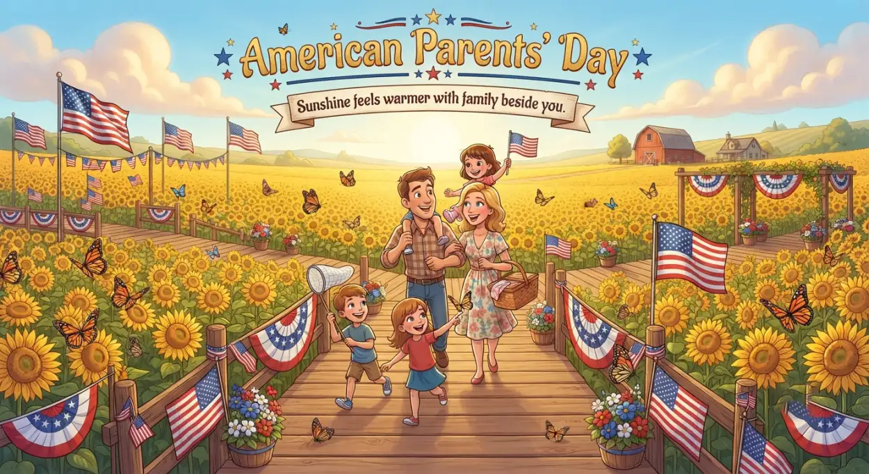 Free Download Happy Parents Day American Botanical Garden Art - High Quality American Parents Day 2026 Image