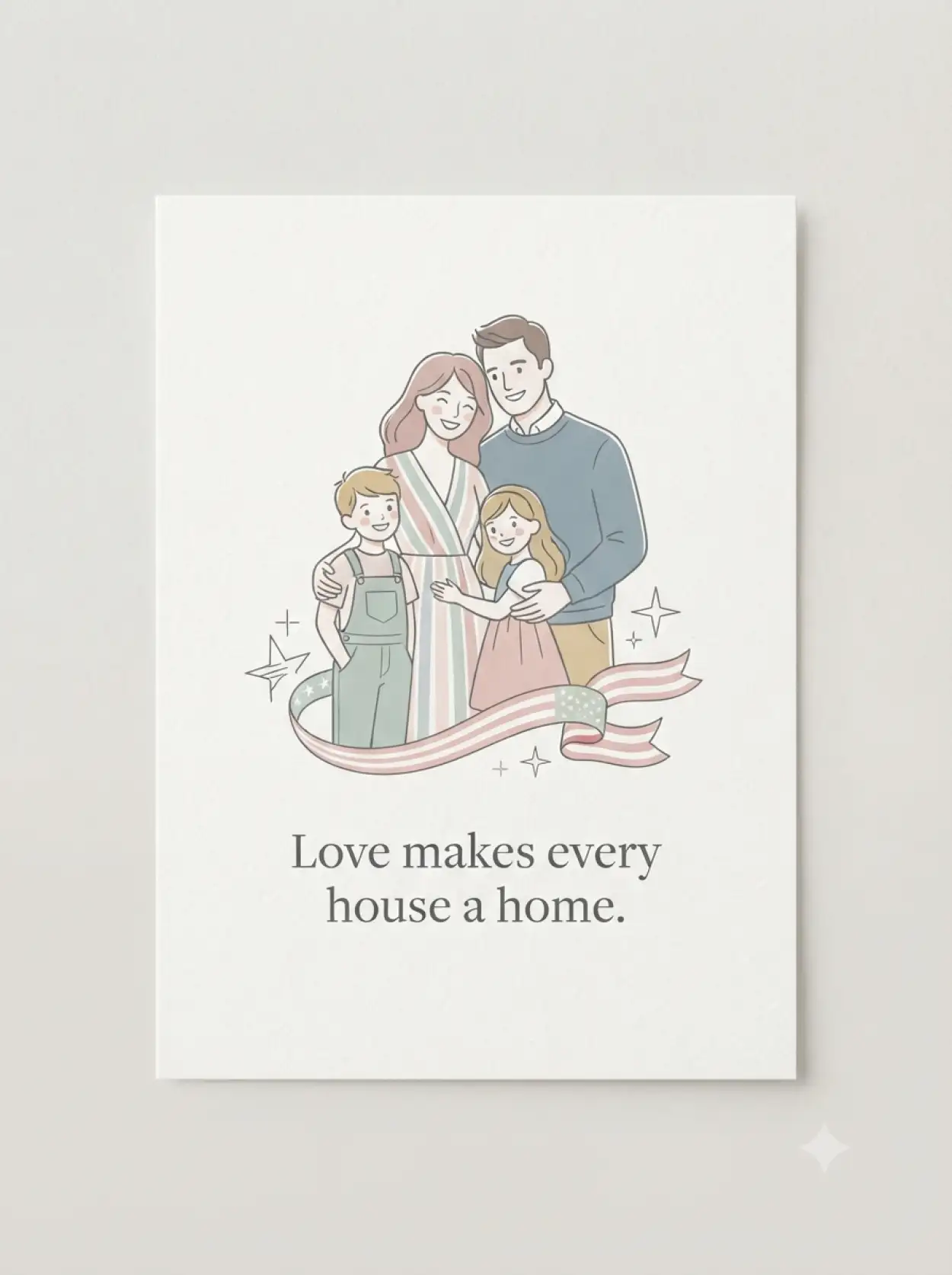 Free Download Happy Parents Day Beautiful Greeting Card - High Quality American Parents Day 2026 Image