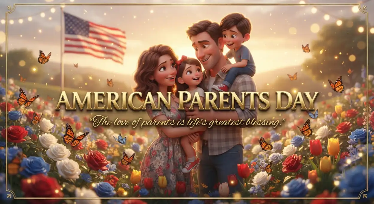 Free Download Happy Parents Day Facebook Cover Image - High Quality American Parents Day 2026 Image
