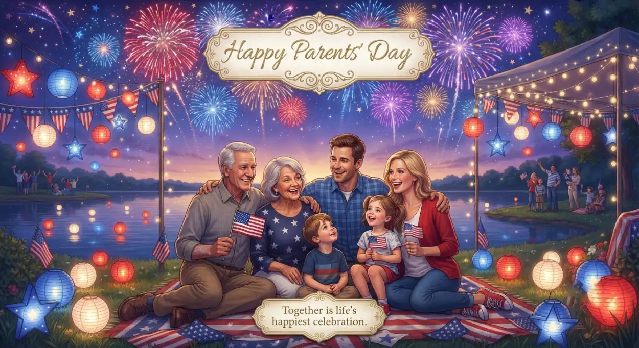 Free Download Happy Parents Day Facebook Story Template - High Quality American Parents Day 2026 Image