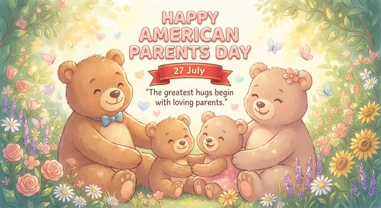 Free Download Happy Parents Day Greetings 2026 - High Quality American Parents Day 2026 Image