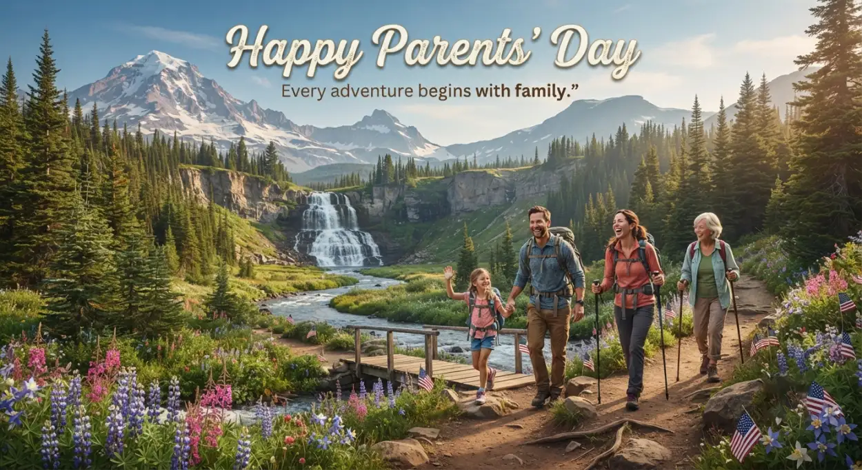 Free Download Happy Parents Day High Quality Greeting Image - High Quality American Parents Day 2026 Image