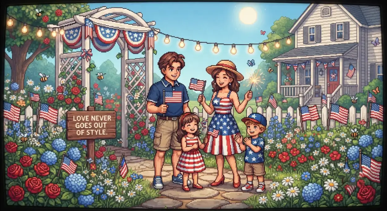 Free Download Happy Parents Day Patriotic Family Artwork - High Quality American Parents Day 2026 Image