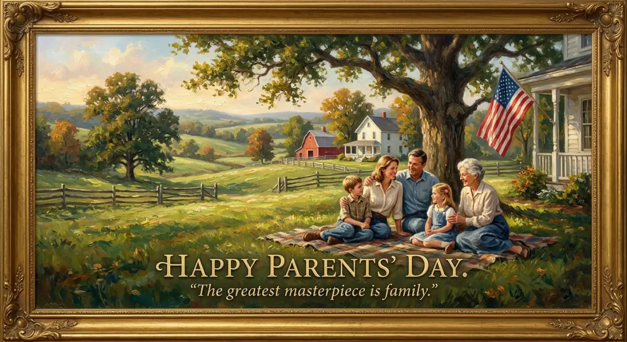 Free Download Happy Parents Day Premium Digital Artwork - High Quality American Parents Day 2026 Image