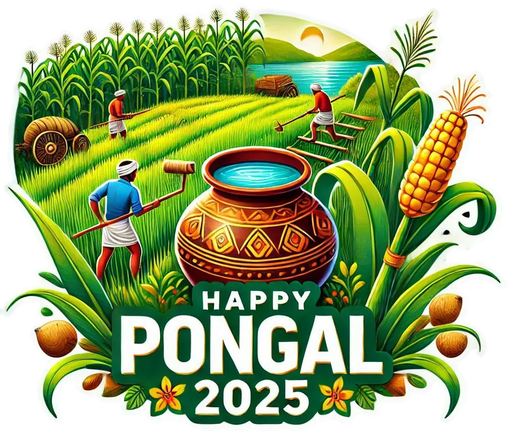 happy pongal 2025 png free download