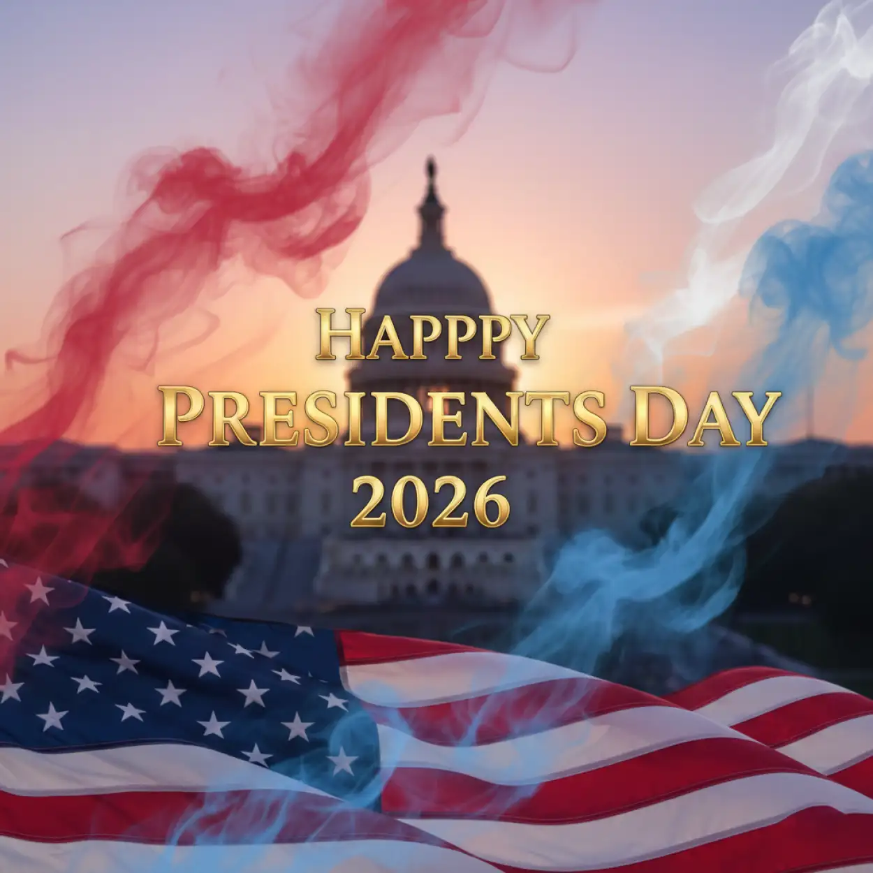 Free Download Happy Presidents Day 2026 Festive Background - High Quality Happy Presidents Day 2026 Background