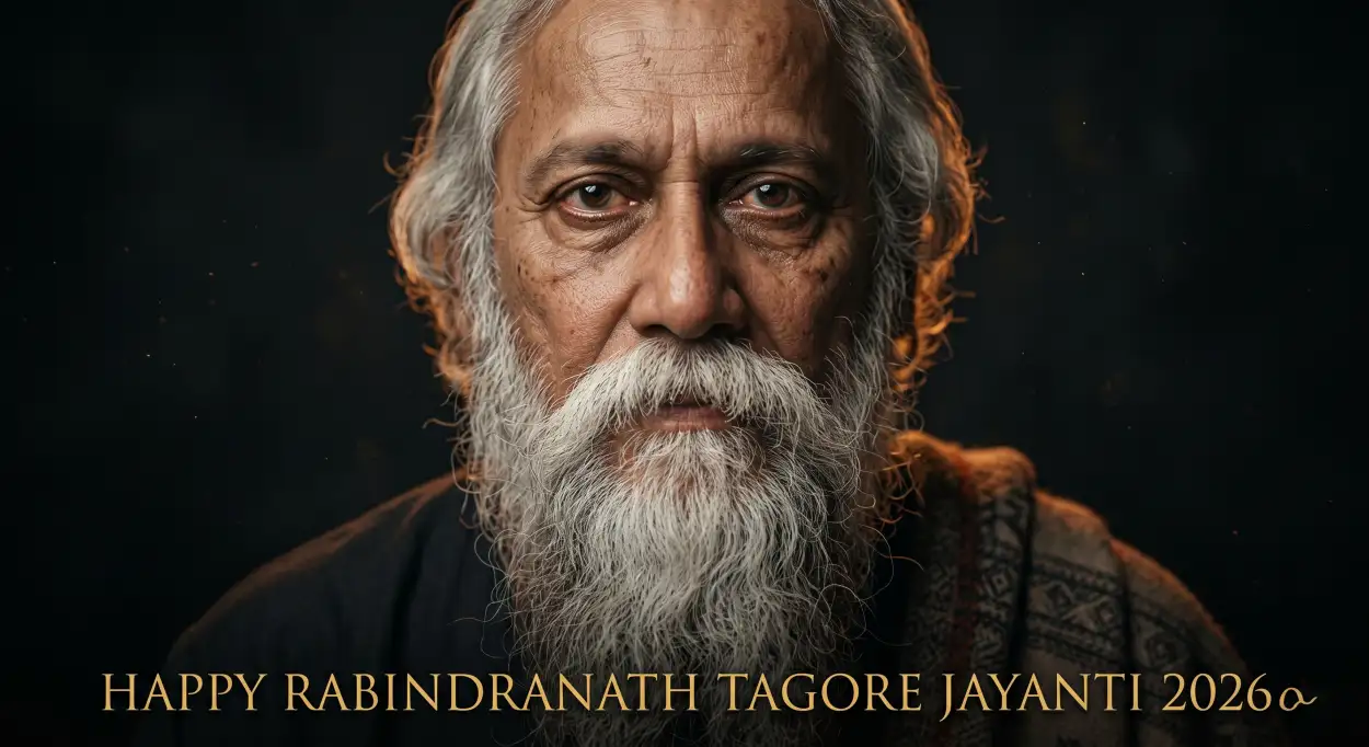 Free Download Happy Rabindranath Tagore Jayanti Portrait Wallpaper - High Quality Rabindranath Tagore Jayanti Image