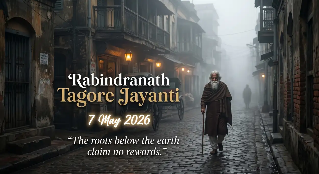 Free Download Happy Rabindranath Tagore Jayanti Quote Images - High Quality Rabindranath Tagore Jayanti Image
