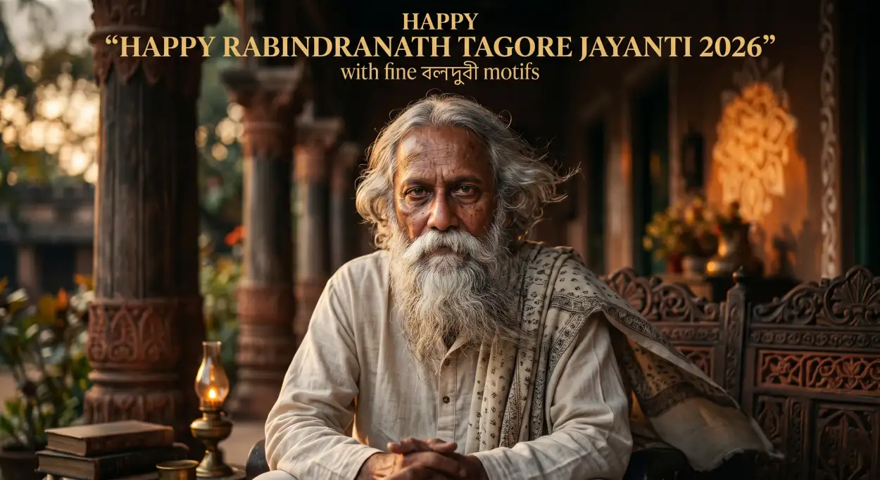 Free Download Happy Rabindranath Tagore Jayanti Status For Whatsapp - High Quality Rabindranath Tagore Jayanti Image