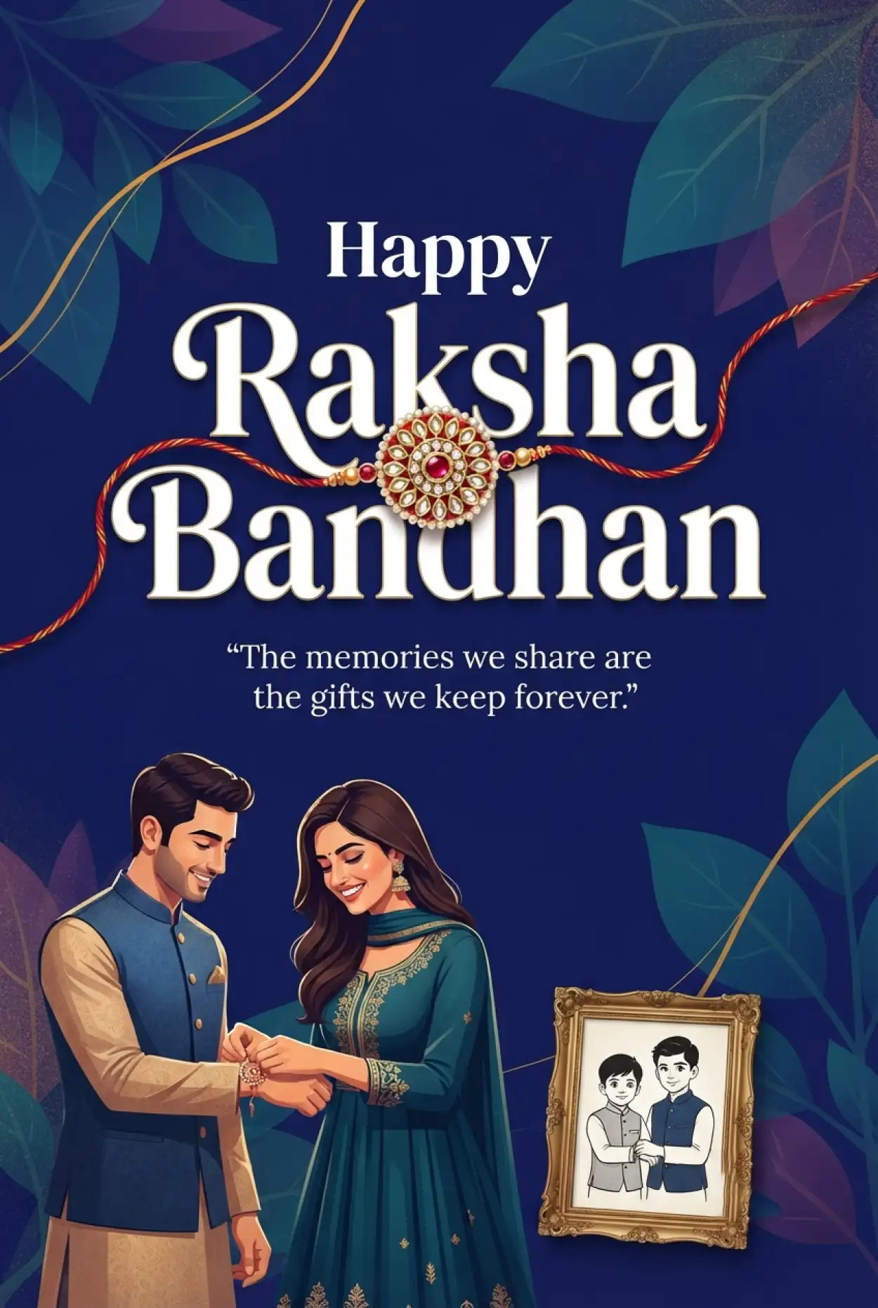 Free Download Happy Rakhi 2026 Wishes For Brother And Sister - High Quality Happy Rakhi Wishes 2026 Image