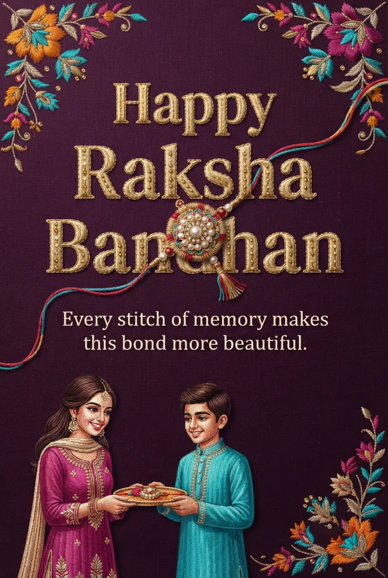 Free Download Happy Rakhi 2026 Wishes Images - High Quality Happy Rakhi Wishes 2026 Image