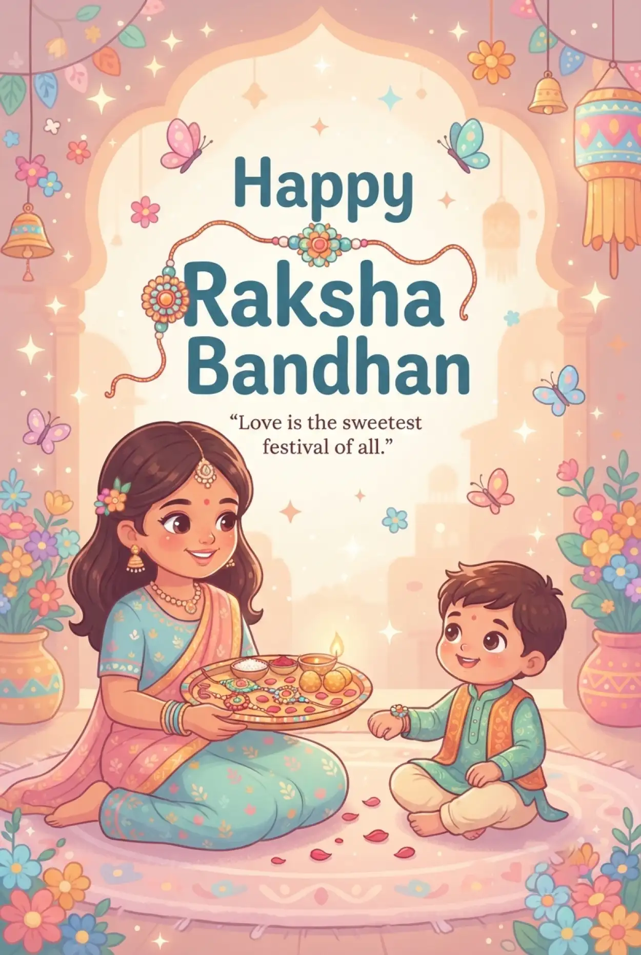 Free Download Happy Rakhi Festival Wishes And Messages 2026 - High Quality Happy Raksha Bandhan Wishes 2026 Image